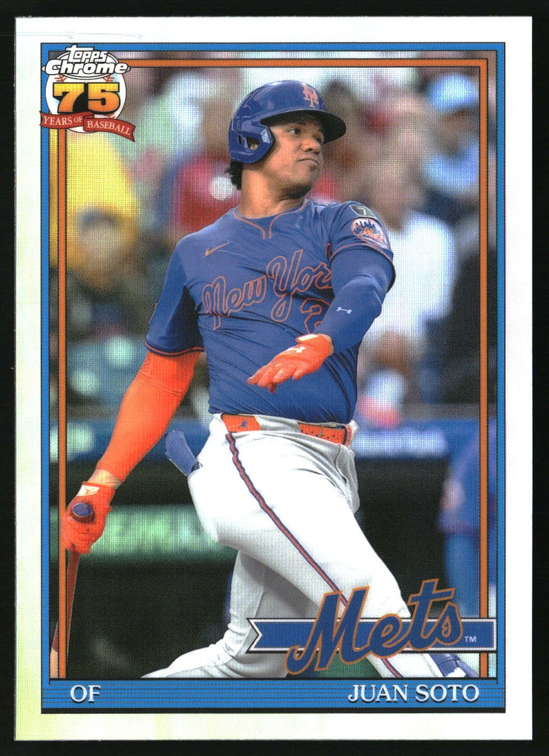 Juan Soto 2026 Topps Chrome #91CB-11 1991 Topps Baseball 35th Anniversary