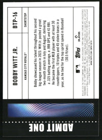 Bobby Witt Jr. 2026 Topps #BTP-16 Big Ticket Players