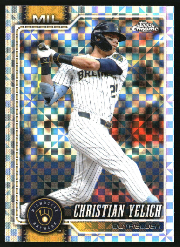 Christian Yelich 2026 Topps Chrome #15 X-Fractors