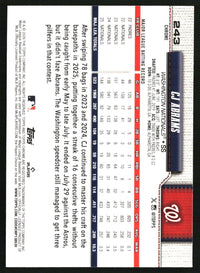 CJ Abrams 2026 Topps Chrome #243 X-Fractors
