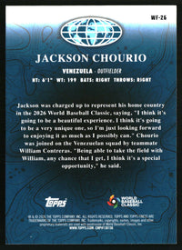Jackson Chourio 2026 Finest #WF-26 World's Finest Refractor