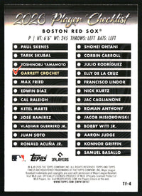 Garrett Crochet 2026 Finest #TF-4 Topps Team Finest
