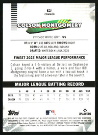 Colson Montgomery 2026 Finest #30 Mini-Diamond Refractor RC