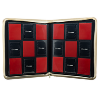 Ultra PRO: 9-Pocket Zippered PRO-Binder - Vivid Deluxe (Red)