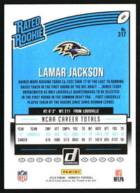 Lamar Jackson 2018 Donruss #317 RC