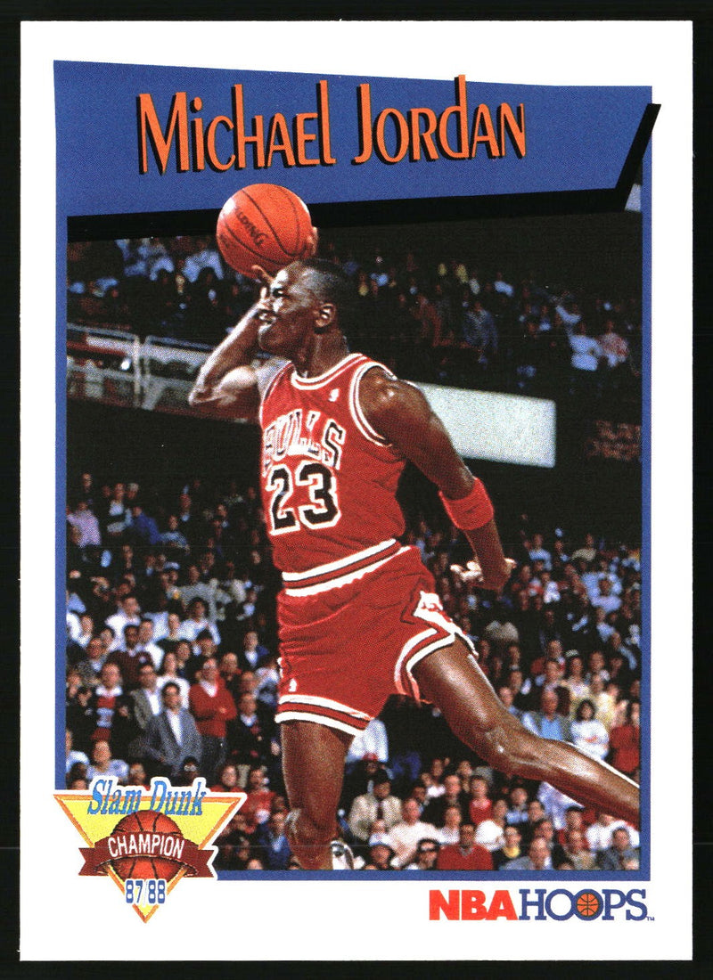 Michael Jordan 1991-92 Hoops #IV Slam Dunk HOF
