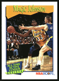 Magic Johnson 1991-92 Hoops #535 HOF