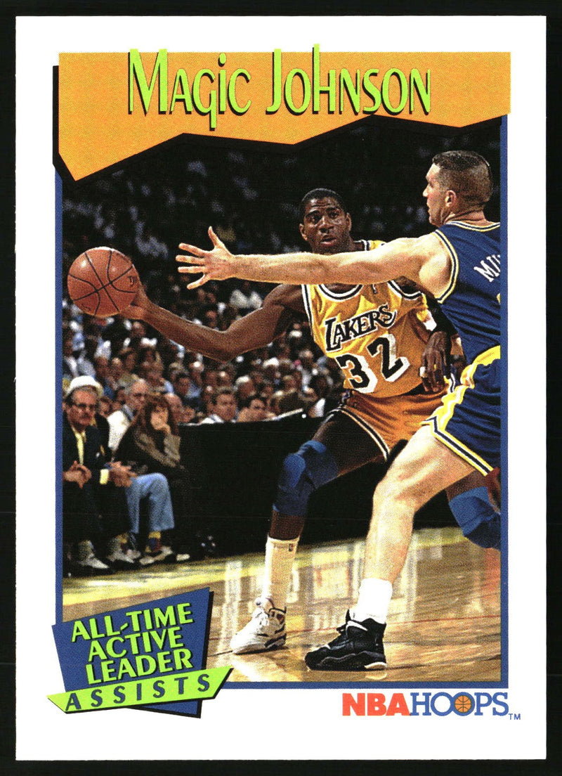 Magic Johnson 1991-92 Hoops #535 HOF