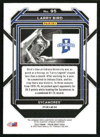 Larry Bird 2023 Panini Prizm Draft Picks #95 Red Ice HOF