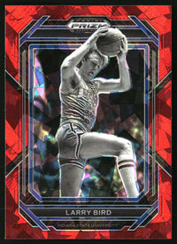 Larry Bird 2023 Panini Prizm Draft Picks #95 Red Ice HOF