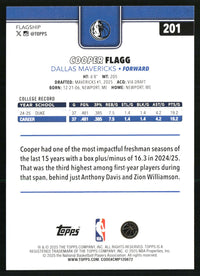 Cooper Flagg 2025-26 Topps #201 RC