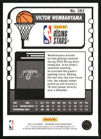Victor Wembanyama 2023-24 Hoops Premium Stock #282