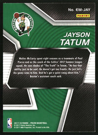 Jayson Tatum 2017-18 Panini Prizm #EM-JAY Emergent