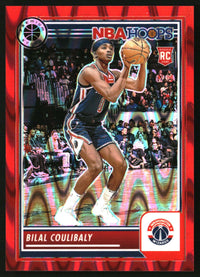 Bilal Coulibaly 2023-24 Hoops Premium Stock #175 Red Seismic Prizm SN