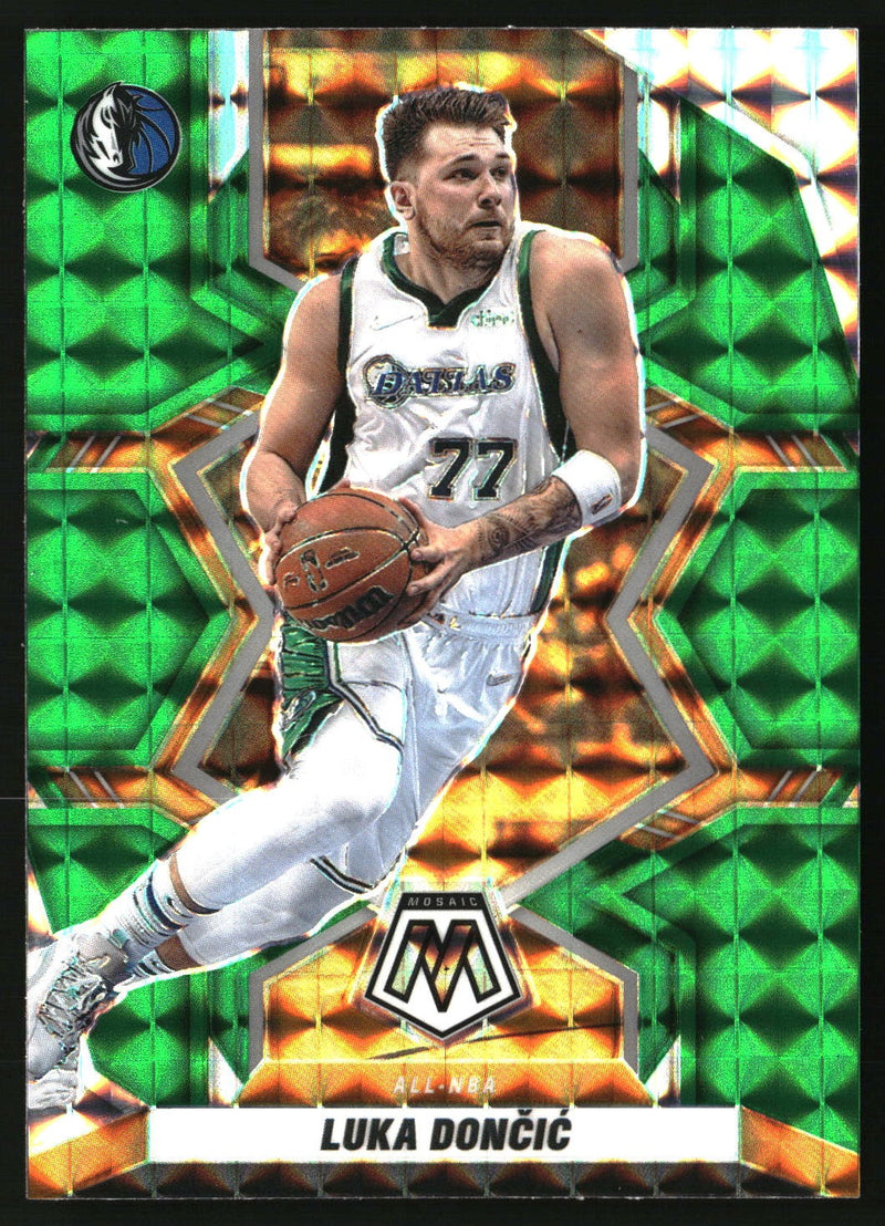Luka Doncic 2021-22 Panini Mosaic #282 Green