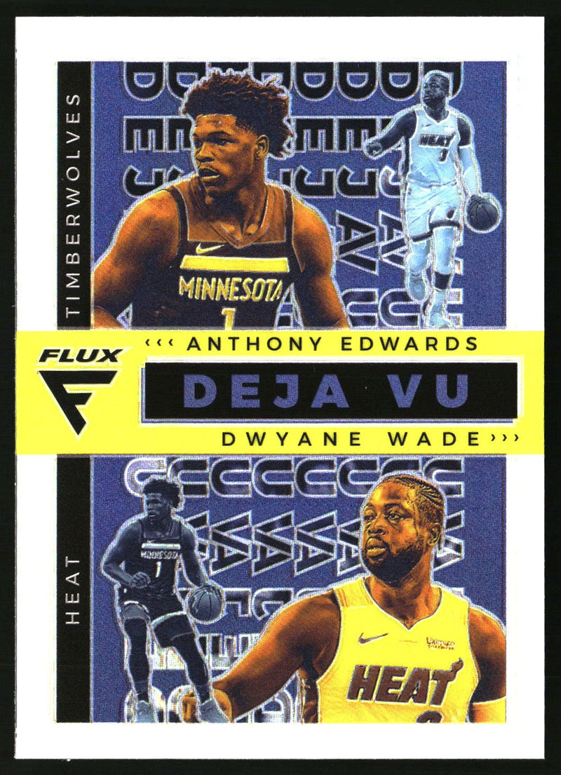 Anthony Edwards / Dwyane Wade 2020-21 Panini Flux #8 Deja Vu Silver