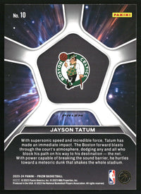 Jayson Tatum 2023-24 Panini Prizm #10 Deep Space Prizm Silver