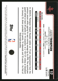 Amen Thompson 2025-26 Topps Chrome #17 Magenta Refractor SN