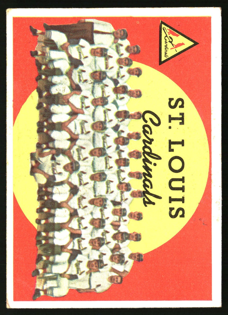 Cardinals Team Card / Fourth Series Checklist: 265-352 1959 Topps #223a