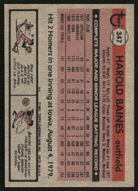 Harold Baines 1981 Topps #347 RC