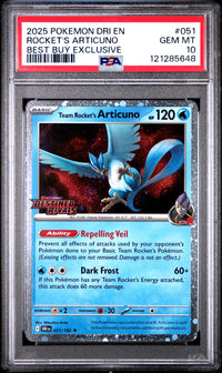 Rocket'S Articuno #051 2025 Pokemon Destined Rivals PSA 10 Best Buy Exclusive