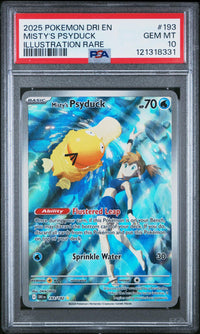 Misty's Psyduck #193 2025 Pokemon Dri En-Destined Rivals PSA 10 IR