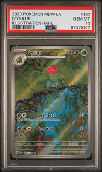 Ivysaur #167 2023 Pokemon Mew En-151 PSA 10 Illustration Rare
