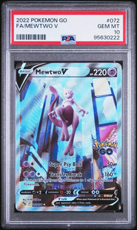 Mewtwo V #072 2022 Pokemon Go PSA 10