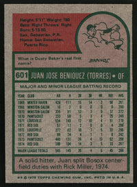 Juan Beniquez 1975 Topps #601
