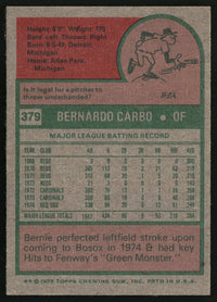 Bernie Carbo 1975 Topps #379