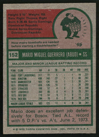 Mario Guerrero 1975 Topps #152