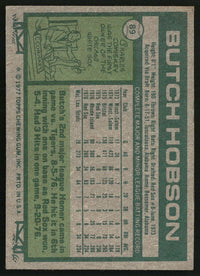 Butch Hobson 1977 Topps #89 RC
