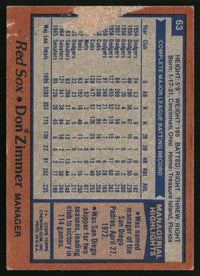 Don Zimmer 1978 Topps #63
