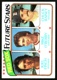 Red Sox Future Stars (Finch/O'Berry/Rainey) 1980 Topps #662 RC