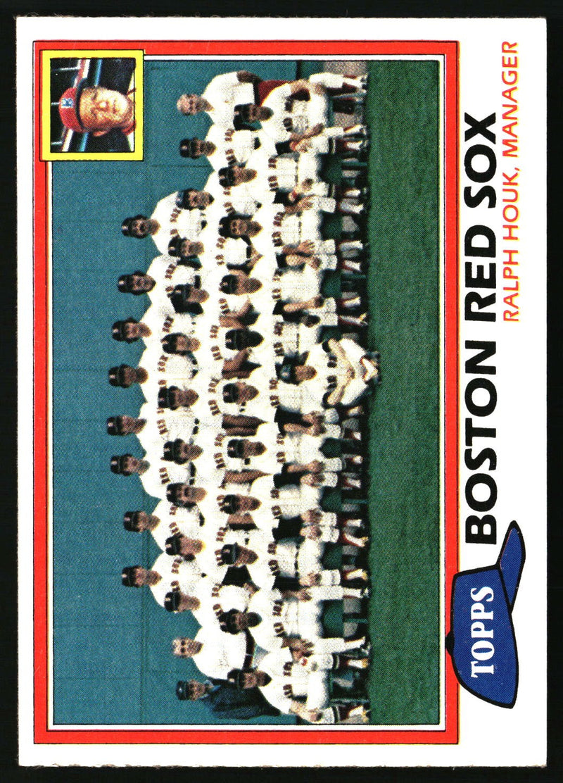 Boston Red Sox / Ralph Houk 1981 Topps #662 Team Checklists