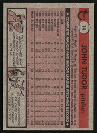 John Tudor 1981 Topps #14 RC