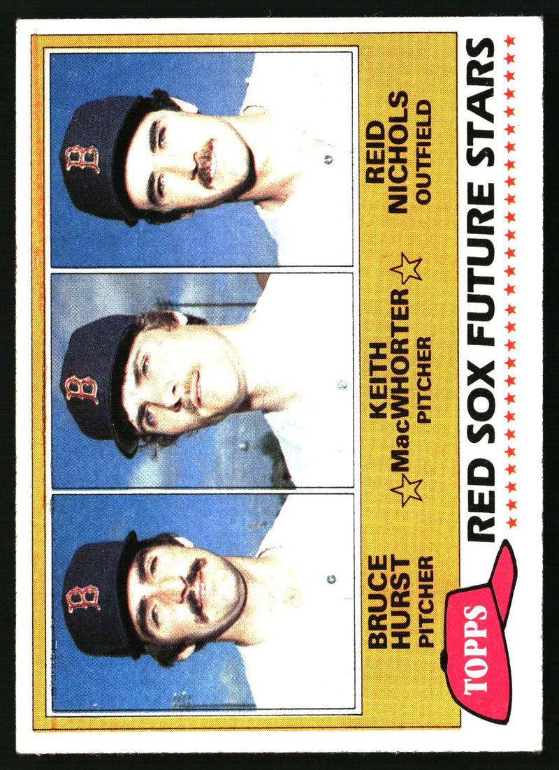 Red Sox Future Stars (Hurst/MacWhorter/Nichols) 1981 Topps #689 RC