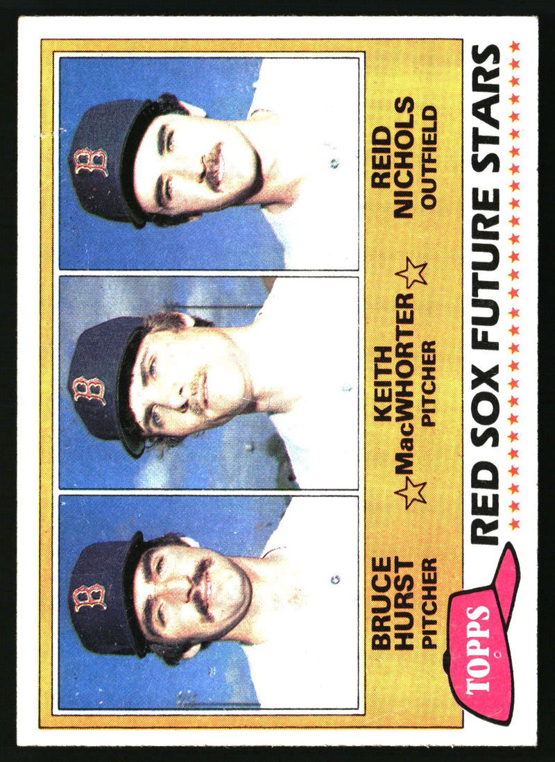 Red Sox Future Stars (Hurst/MacWhorter/Nichols) 1981 Topps #689 RC
