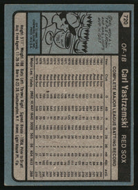 Carl Yastrzemski 1980 Topps #720