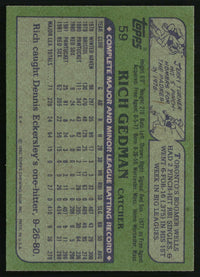 Rich Gedman 1982 Topps #59 RC