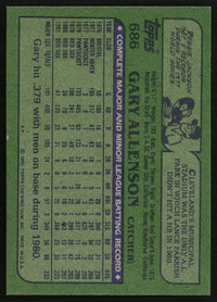 Gary Allenson 1982 Topps #686
