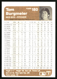 Tom Burgmeier 1983 Fleer #180