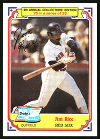 Jim Rice 1984 Topps Drake's Big Hitters #25