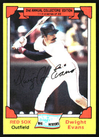 Dwight Evans 1982 Topps Drake's Big Hitters #11