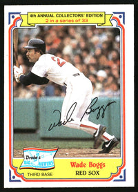 Wade Boggs 1984 Topps Drake's Big Hitters #2