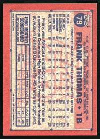 Frank Thomas 1991 Topps #79