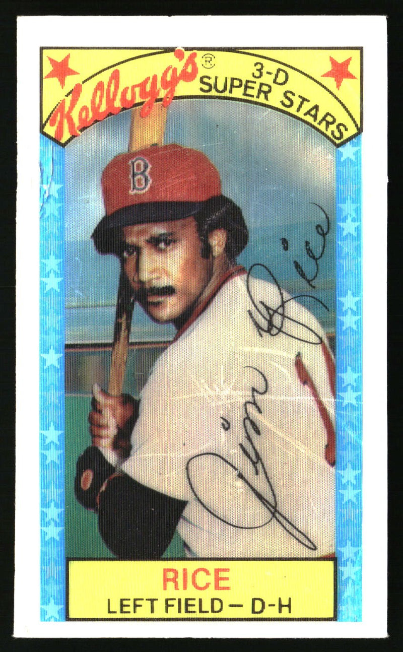 Jim Rice 1979 Kellogg's 3-D Super Stars #15
