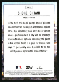 Shohei Ohtani 2023 Topps #HA-3 Home Field Advantage