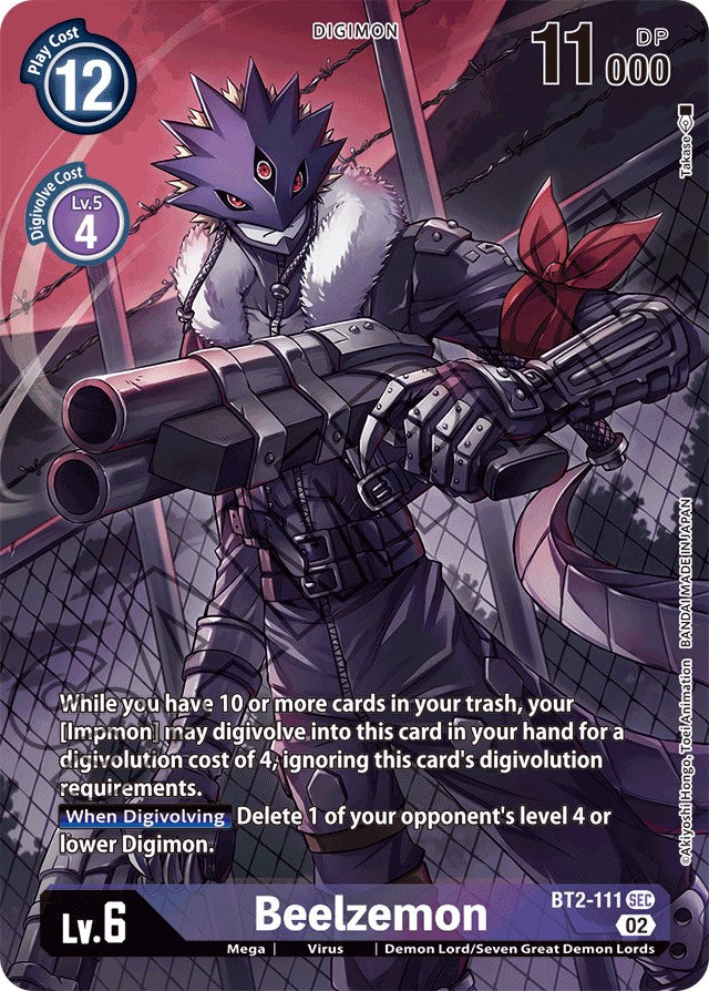 Beelzemon [BT2-111] (Alternate Art) [Starter Deck: Beelzemon Advanced Deck Set]