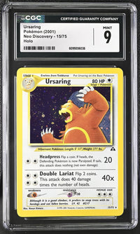 Ursaring #15/75 2001 Neo Discovery CGC 9